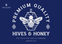 High Quality Honey Postcard Image Preview