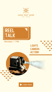 Reel Talk Facebook Story Design