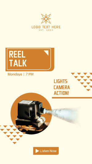 Reel Talk Facebook story Image Preview