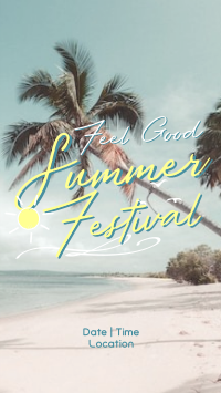 Summer Songs Fest TikTok Video Design