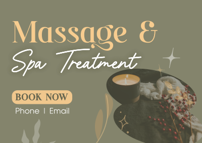 Massage and Spa Wellness Postcard Image Preview