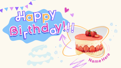 Fun Birthday Greeting Facebook event cover Image Preview