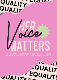 Women's Voice Celebration Flyer Preview