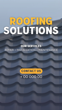 Professional Roofing Solutions Instagram Story Design