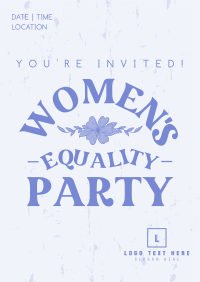 Women's Equality Celebration Poster Design