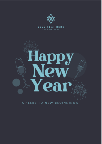 New Year Cheers Flyer Image Preview