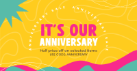 Anniversary Discounts Facebook Ad Design