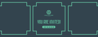 Art Deco Invitation Facebook Cover Preview