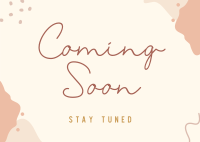 Minimalist Coming Soon Postcard Image Preview