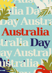 Australia Day Pattern Flyer Image Preview
