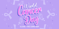 World Cancer Reminder Twitter Post Design