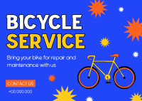 Plan Your Bike Service Postcard Image Preview