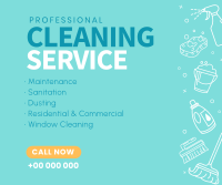 Cleaning Company Facebook Post Design