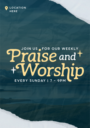 Praise & Worship Flyer Image Preview