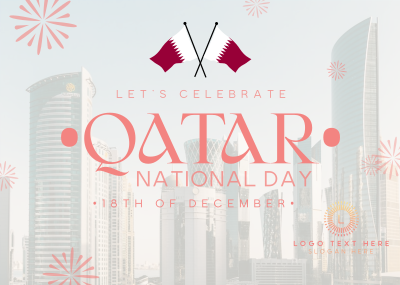 Qatar Independence Day Postcard Image Preview