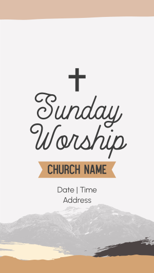 Church Sunday Worship Instagram story