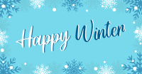Winter Snowflake Greeting Facebook ad Image Preview