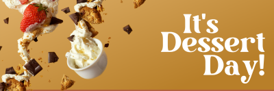 It's Dessert Day! Twitter header (cover) Image Preview