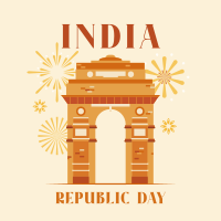India Gate Instagram Post Design