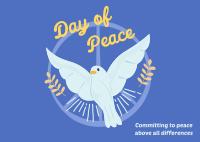 World Peace Dove Postcard Image Preview