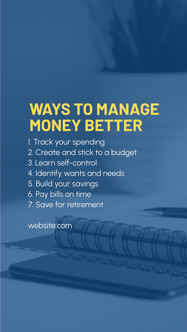 Ways to Manage Money Instagram Story Design Image Preview