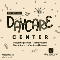 Cute Daycare Instagram Post Design