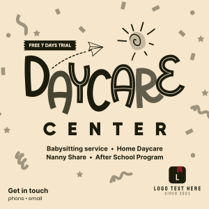 Cute Daycare Instagram post Image Preview