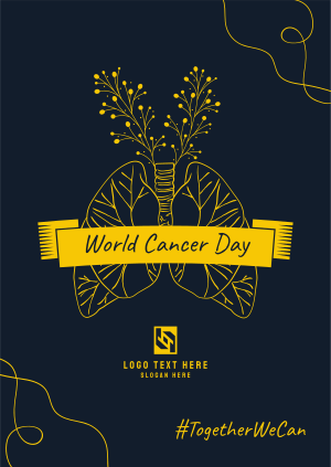 World Cancer Day Lungs Illustration Poster Image Preview