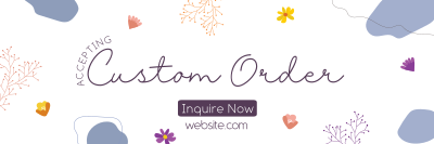 Organic Floral Twitter header (cover) Image Preview