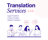 Translator Services Facebook Post Design
