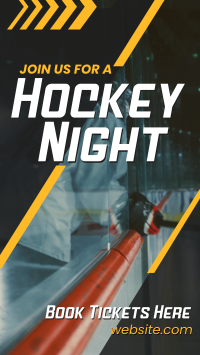 Ice Hockey Night Facebook Story Design