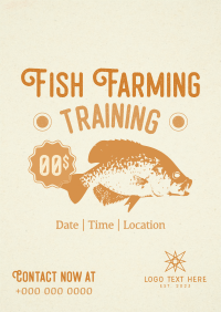 Fish Farming Training Flyer Design