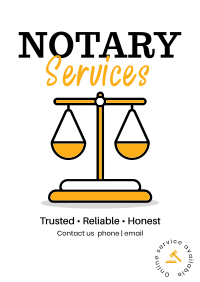Reliable Notary Poster Design