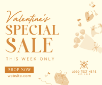 Valentines Sale Deals Facebook Post Design