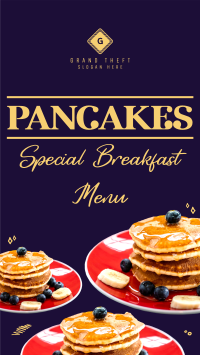 Pancakes For Breakfast Instagram Story Design