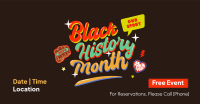 Multicolor Black History Month Facebook Ad Design