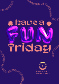 Fun Friday Balloon Flyer Image Preview