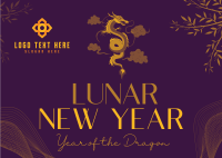 Lunar New Year Postcard Image Preview