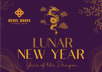 Lunar New Year Postcard Image Preview