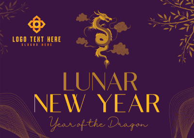 Lunar New Year Postcard Image Preview