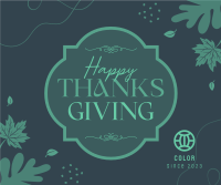 Thanksgiving Generic Greetings Facebook Post Design