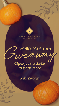 Hello Autumn Giveaway YouTube short Image Preview
