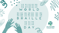 World Braille Day Facebook Event Cover Design