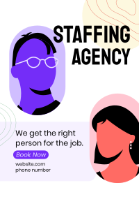Staffing Agency Booking Poster Image Preview
