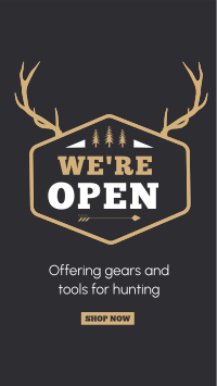 Hunting Supplies Instagram Story Design