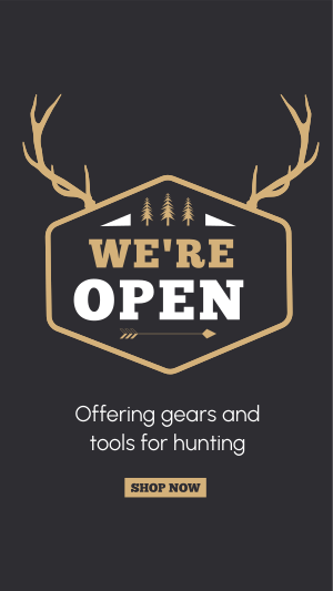 Hunting Supplies Instagram story Image Preview