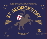 England St George Day Facebook Post Design