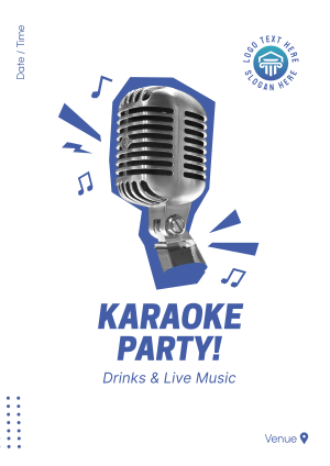 Karaoke Party Mic Flyer Image Preview