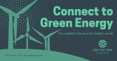 Green Energy Silhouette Facebook ad Image Preview