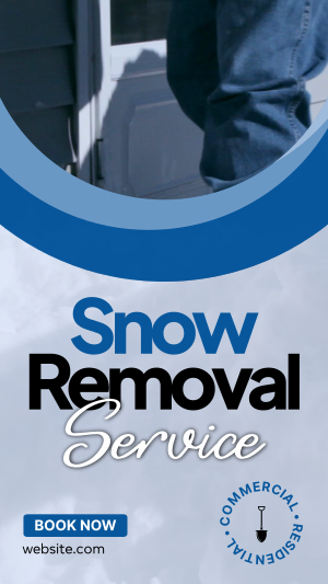 Snow Removal Service Instagram story Image Preview